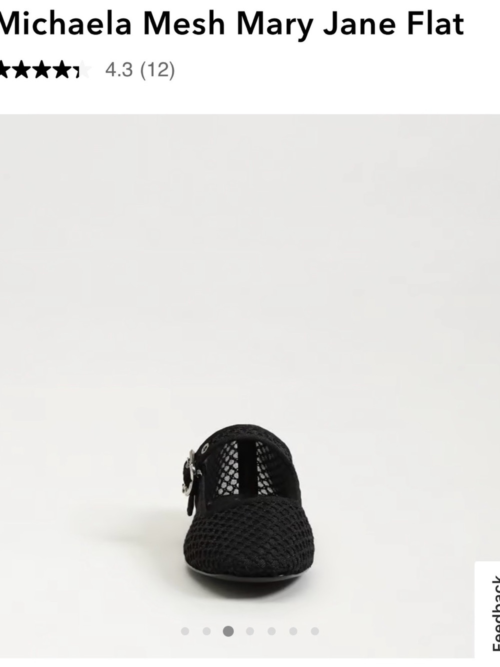 Mesh Mary Jane Flat - Black